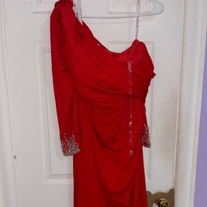 Trumpet/Mermaid Floor-Length Bridesmaid Dress SZ L
